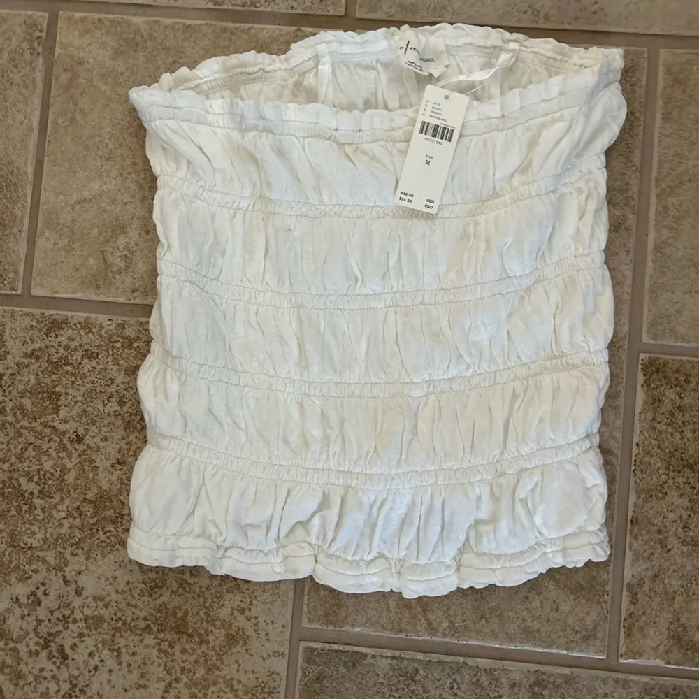 Anthropologie Tube Top, size Medium, NWT, color: Off White - Picture 3 of 5
